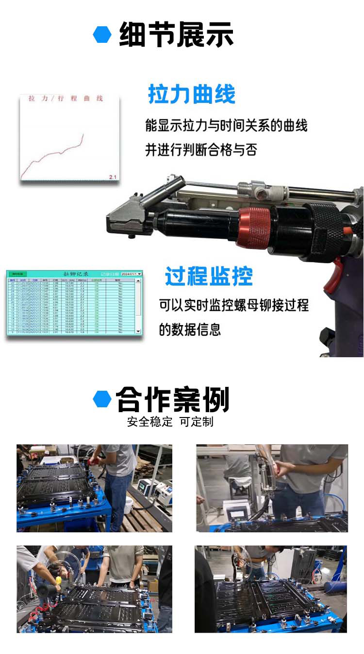 铆接过程监控拉钉枪详情3
